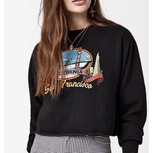 John Galt Brandy Melville Sweatshirt San Francisco California Cropped